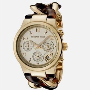 Michael Kors Collection Women's MK4222 Chain Gold/Tortoise Watch
